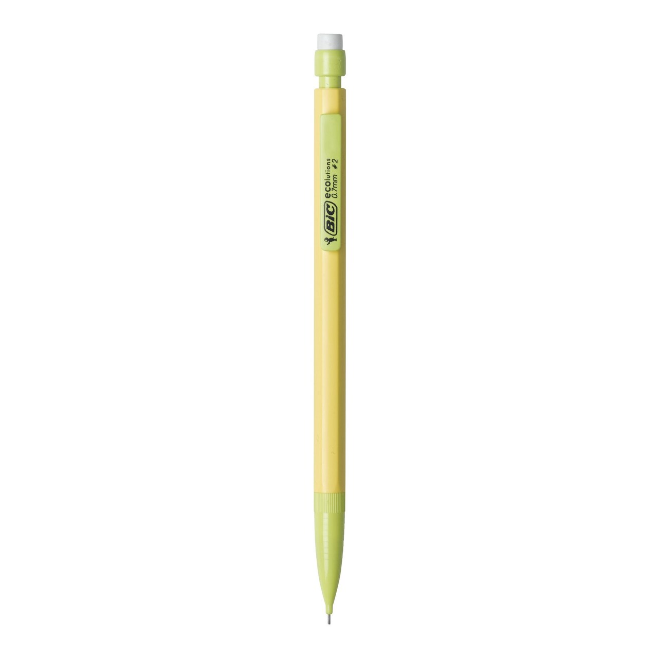 BIC Ecolutions Mechanical Pencils with Erasers, With Colorful Barrel, Medium Point (0.7mm), 48-Count Pack, Mechanical Pencils Made from 81% Recycled Plastic Excluding Leads and Erasers
